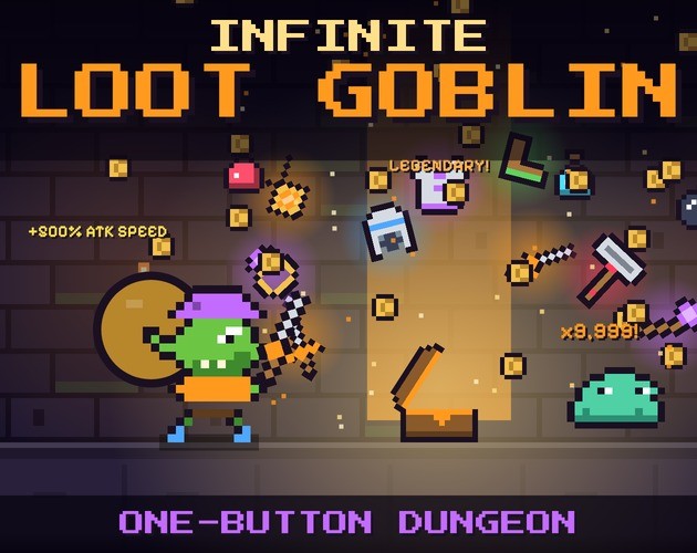 Infinite Loot Goblin: One-Button Dungeon cover